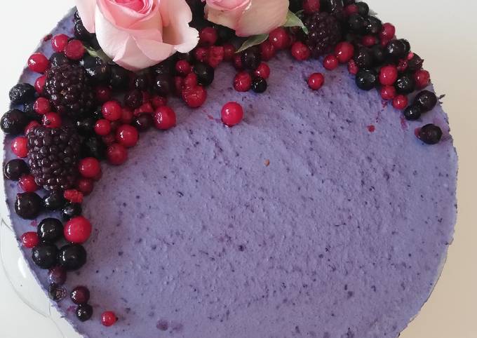 Steps to Make Perfect Blueberry cake (Vegan)