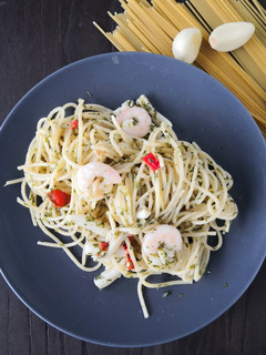 Foto resep Spaghetti Aglio Olio Udang Jamur