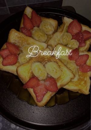 Foto resep Roti Bakar Toping Buah