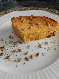 Una foto de Soufflé de calabaza y queso