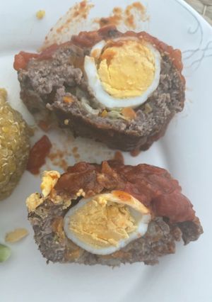 Una foto de Rollo de carne con huevo