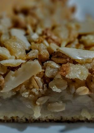 Una foto de TARTA CRUMBLE de🍐 Peras...!