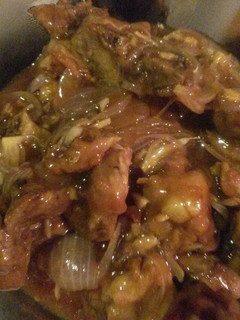 A picture of Steak Pork Ribs in Onion Sauce.