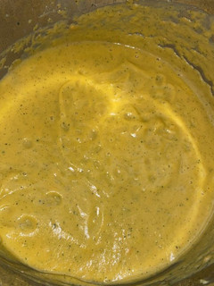 Una foto de Crema de calabacín al curry