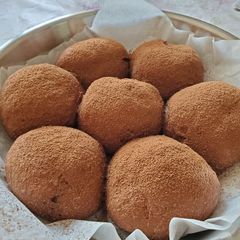 A picture of Chocolate okara bun.