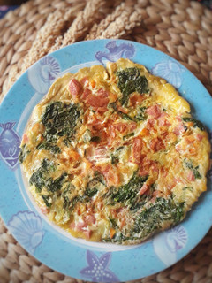 Foto resep Omelette Bayam