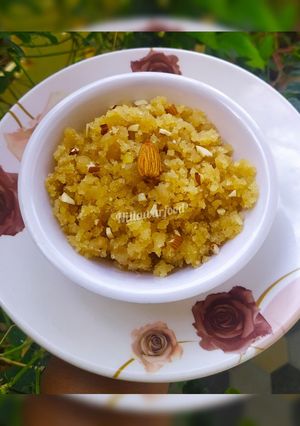 A picture of Badam Halwa.