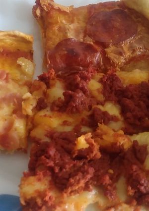 Una foto de Pizza