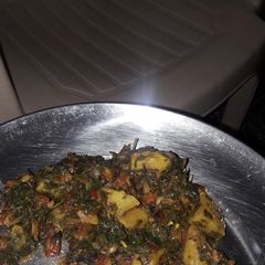 Aloo methi and carrot veg A picture of Aloo methi and carrot veg.