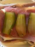 Prosciutto, Pié d’Angloys & Gherkin Open Sandwich