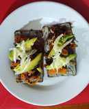 Tinga de flor de Jamaica y zanahoria