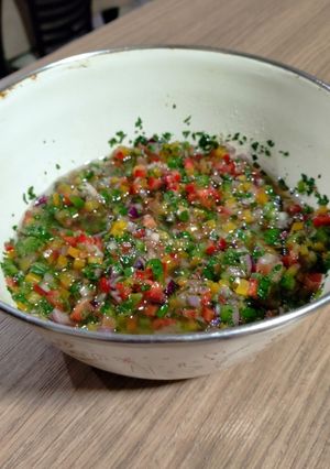 Una foto de Salsa criolla