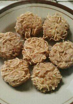 Foto resep Perkedel Tahu-Mie Pedas