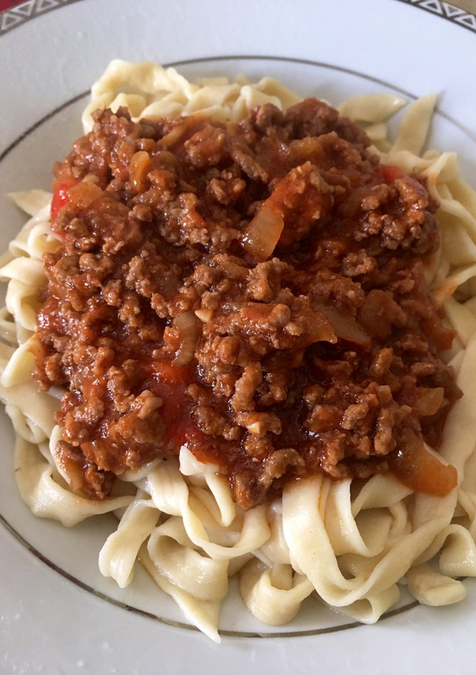 Una foto de Pastas caseras con tuco
