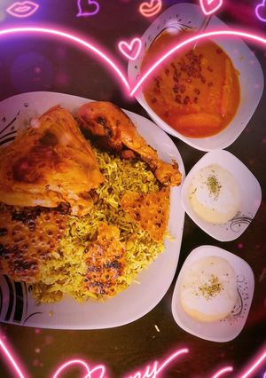 عکسی از دستور باقالی پلو با مرغ🤩🤩