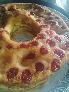 Una foto de Clafoutis de cerezas🍒