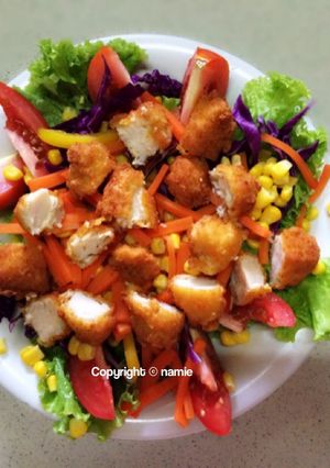 Foto resep Chicken Popcorn Salad