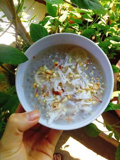 Hình của món Chè chuối cốt dừa.