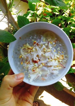 Hình của món Chè chuối cốt dừa.