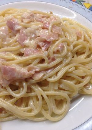 A picture of Spaghetti ala Cream in 15 Minutes.
