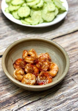 Hình của món Tôm Sú Ram Cho Bé.