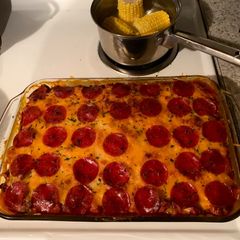 A picture of Baked Spaghetti.