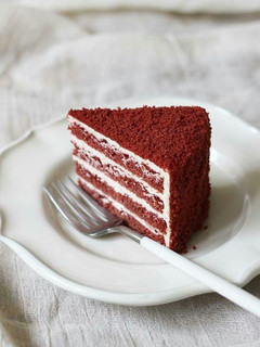 A picture of Classic red velvet cake.
