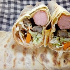 Homemade Shawarma Wrap A picture of Homemade Shawarma Wrap.