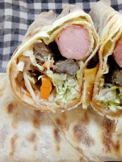 A picture of Homemade Shawarma Wrap.