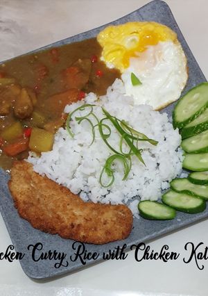 Foto resep 185. Chicken Curry Rice with Chicken Katsu