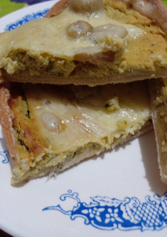 Una foto de Tarta de crema de verdeo y ricotta