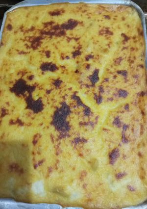 صورة لوصفة معكرونة بالبشاميل واللحمه المفرومه 🍟