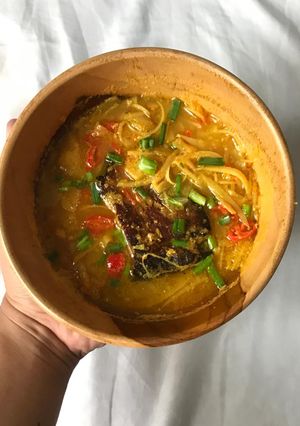 Foto resep Lodeh rebung ikan asap tanpa santan