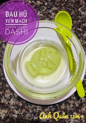 Hình của món Đậu hũ Yến mạch Chùm ngây.