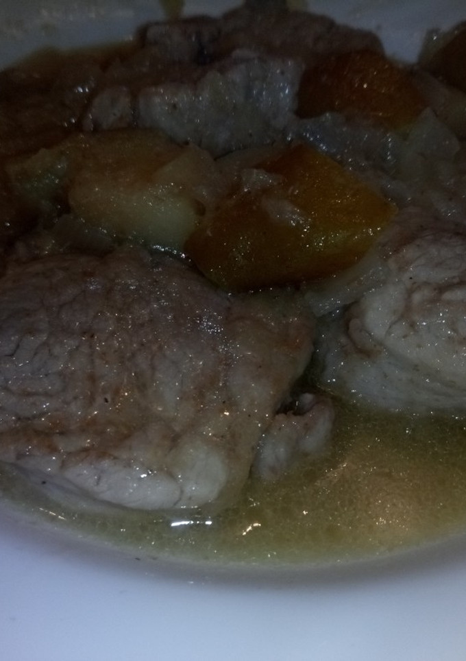 Una foto de Solomillo a la manzana
