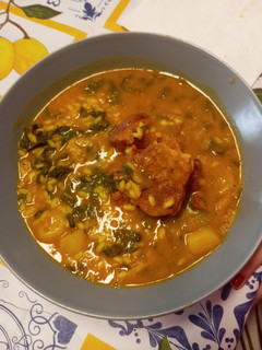 Una foto de Arroz con acelgas