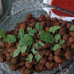 A picture of Spicy Chana Chaat.