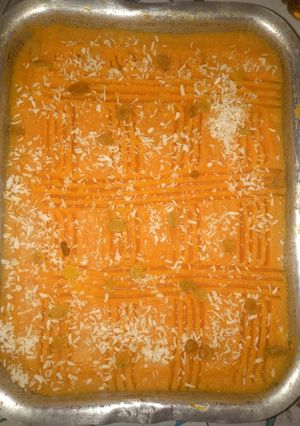 صورة لوصفة بطاطا بجوز الهند وزبيب