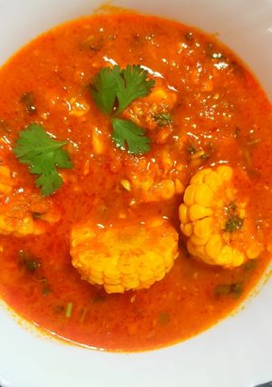 A picture of Corn curry.