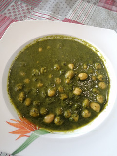 Una foto de 169. Sopa de espinacas con garbanzos estilo hindú / Thermomix