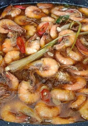 Foto resep Tumis udang serei berkuah