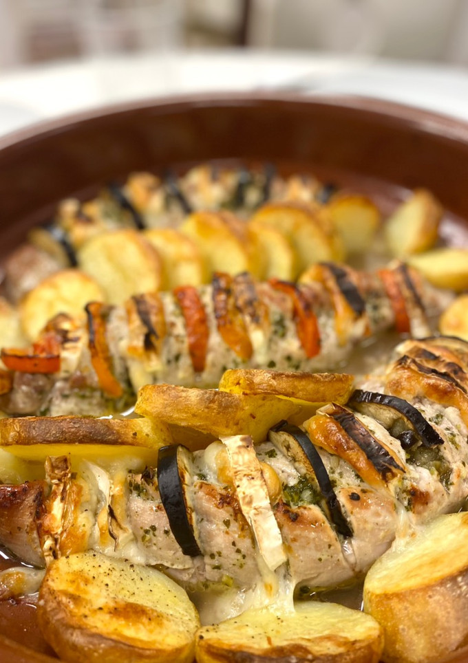 Una foto de Ratatouille de solomillo de cerdo
