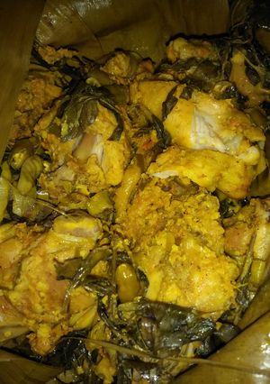Foto resep Pepes ayam bumbu kuning