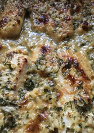 Citromos tárkonyos tőkehal filé recept fotója