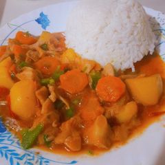 A picture of Delicious Hearty Mushroom & Potato Stew.