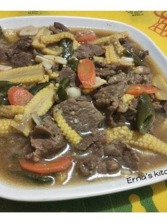 Foto resep Tumis Sapi Jagung Muda