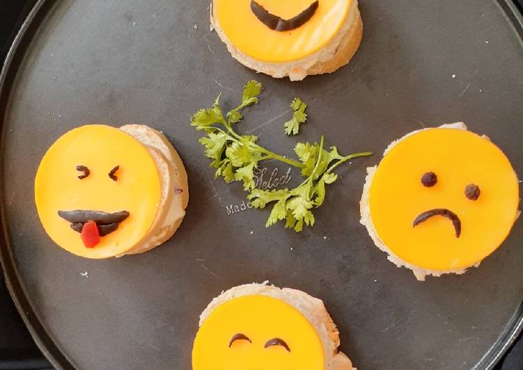 Simple Way to Prepare Speedy Emoji Coleslaw Sandwich