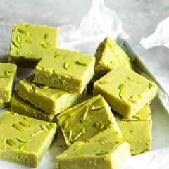 A picture of Chhana - Pistachio Burfi Recipe.