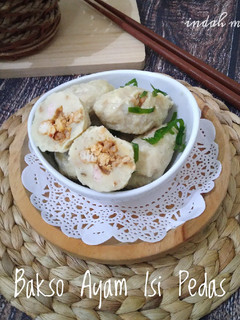 Foto resep Bakso Ayam Isi Pedas