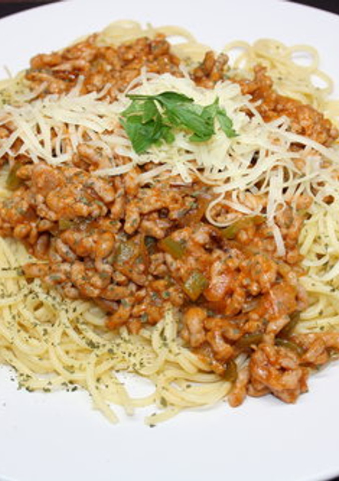 Una foto de Spaguetti con carne picada